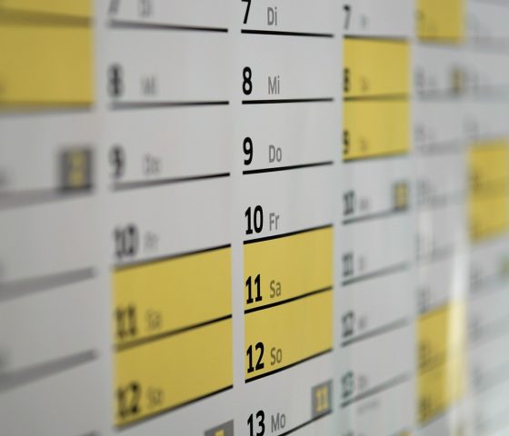 2026年万年历总览界面，展示农历公历双栏对照、节气高亮标注、黄历宜忌图标，深色科技风格界面截图